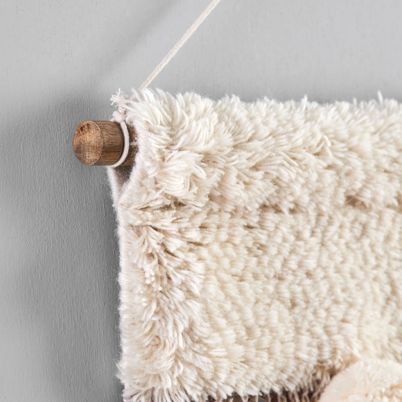 LARGE West Elm X Pottery Barn Woven Wall Hanging Blush Pink Tapestry NEW in BOX - Picture 5 of 8